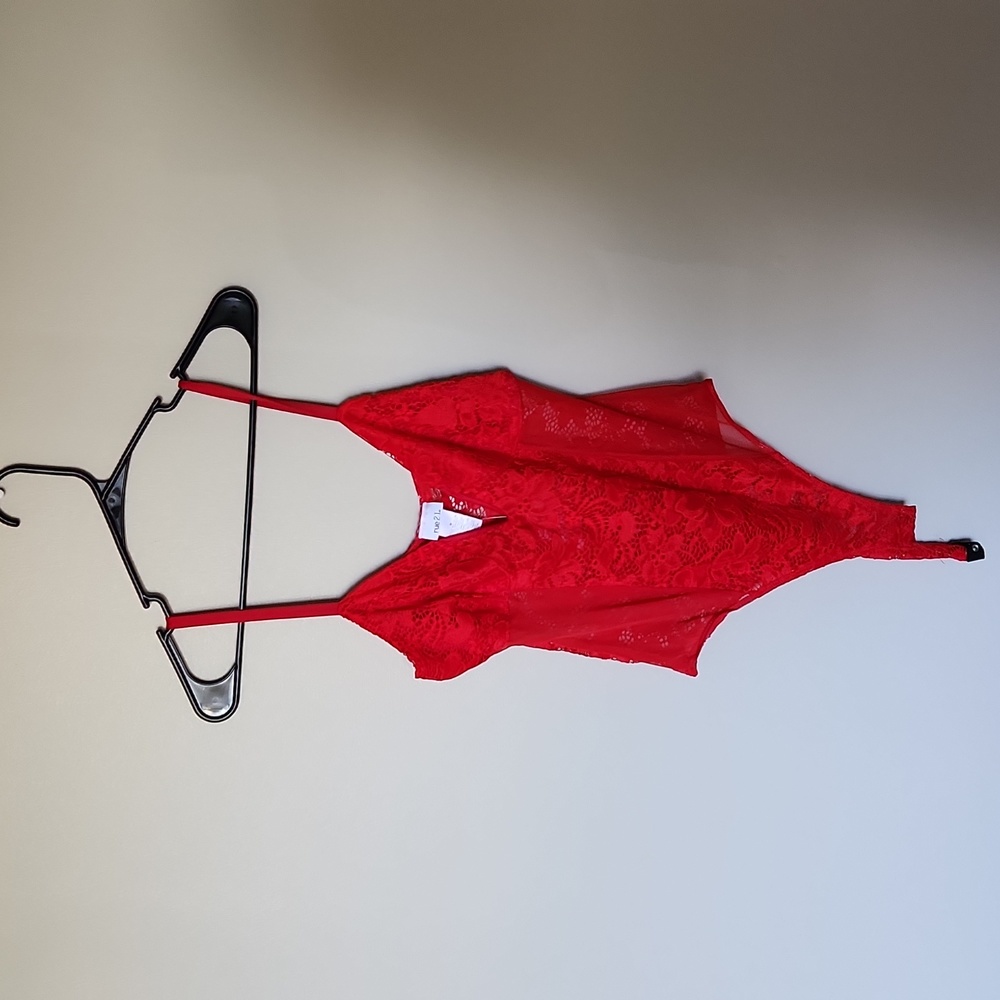 Red body suit